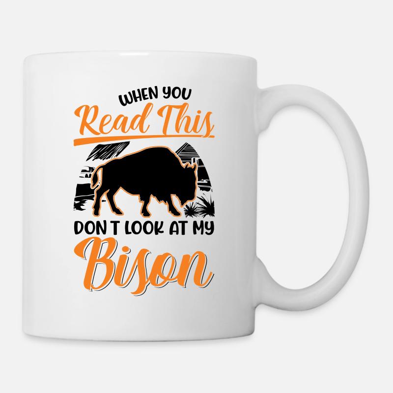 Büffel Geschenk Bison Buffallo Wasserbüffel - Tasse - Weiß
