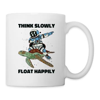 Space Astronaut Floating Wildlife Reptile Sea - Mug - white - Right