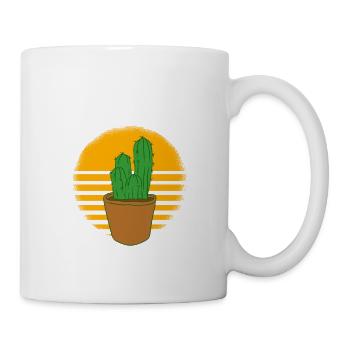 Bon goût dans le cactus mauvais goût chez les hommes - Mug blanc - blanc - Droite