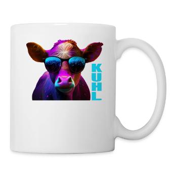 Kühe Landwirt Landwirtin Kuhliebhaber lustiges Kuh - Tasse - Weiß - Rechts