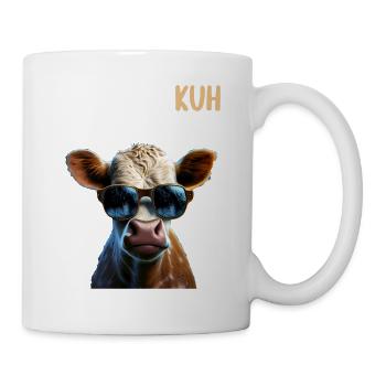 Kühe Landwirt Landwirtin Kuhliebhaber lustiges Kuh - Tasse - Weiß - Rechts