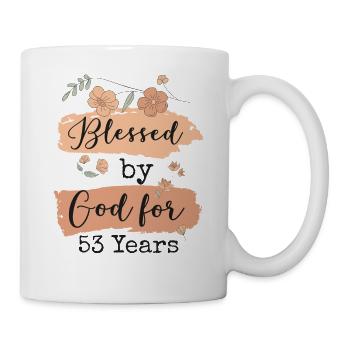 Birthday 53 Gift Quote Funny - Mug - white - Right
