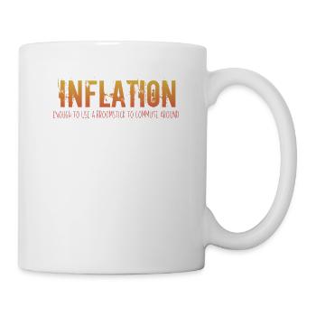 Inflation Humor Sarcastic Inflation Rate Joke Pun - Mug - white - Right