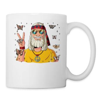 60s 70s Costume Groovy Hippie - Mug - white - Right