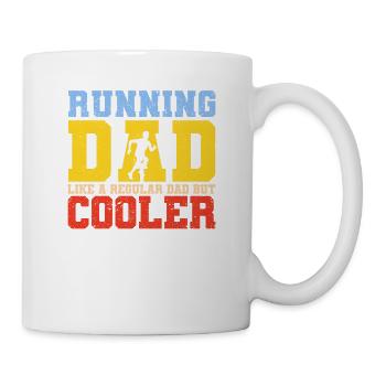 Courir papa comme un papa normal, mais un cool - Mug blanc - blanc - Droite