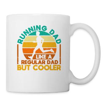 Courir papa comme un papa normal, mais un cool - Mug blanc - blanc - Droite