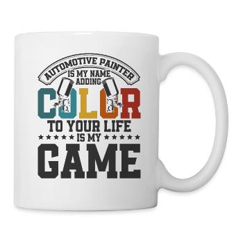 Brings Color to Your Life Car Paint Gift - Mug - white - Right