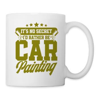Je préfère peindre des voitures peinture de voiture Ge - Mug blanc - blanc - Droite