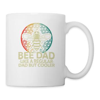 Papa abeille comme un papa normal, mais un papa cool - Mug blanc - blanc - Droite