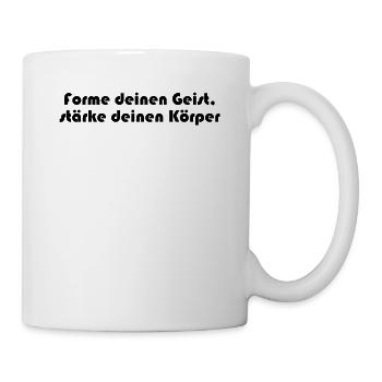 Pilates - Forme deinen Geist, stärke deinen - Tasse - Weiß - Rechts