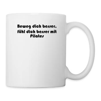 Pilates - Beweg dich besser, fühl dich besser mit - Tasse - Weiß - Rechts