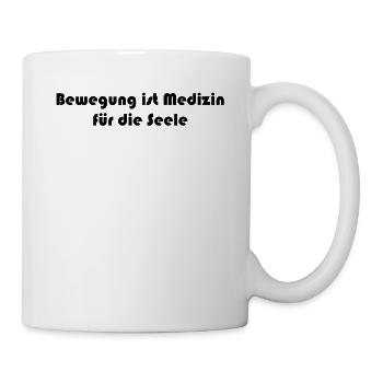 Pilates - Bewegung ist Medizin für die Seele - Tasse - Weiß - Rechts