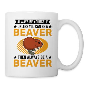 Soyez toujours vous-même Castor Castor Beaver Dam - Mug blanc - blanc - Droite