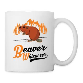 Biber Flüsterer Beaver Whisperer - Mug - white - Right