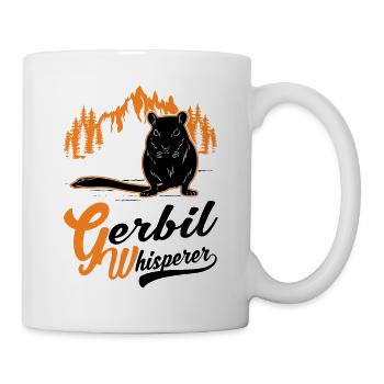 Gerbil Whisperer Racing Rat Gift Gerbil - Mug - white - Right