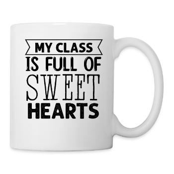 My Class Is Full Of Sweethearts - Mug - white - Right