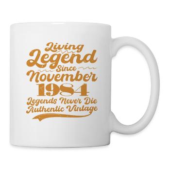 Il était une fois une légende. Novembre 1984 Naissance - Mug blanc - blanc - Droite
