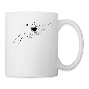 Boujee Aesthetic Creation Of Adam Wine Bougie - Mug - white - Right