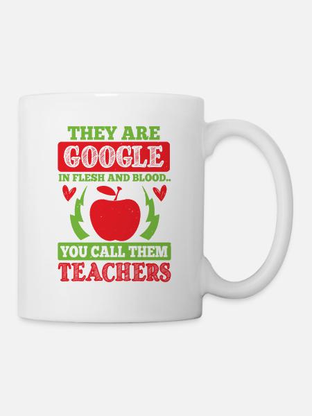 SIE SIND GOOGLE IN FLEISCH UND BLUT, SIE NENNEN SIE - Tasse - Weiß
