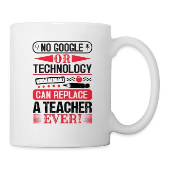AUCUN GOOGLE OU TECHNOLOGIE NE PEUT REMPLACER UN ENSEIGNANT - Mug blanc - blanc - Droite