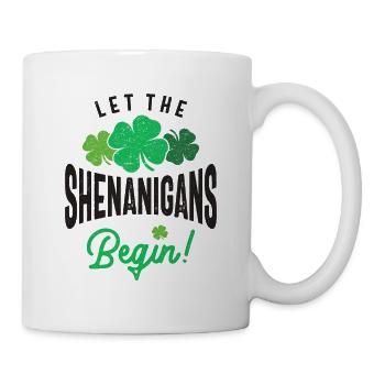 Let The Shenanigans Begin St Patricks Day - Mug - white - Right