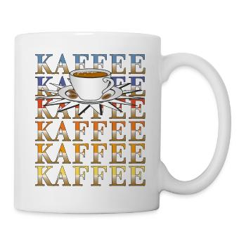 KAFFEE - Tasse - Weiß - Rechts