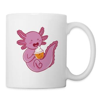Axolotl Coffee Lover Pumpkin Spice Latte Axolotl - Mug - white - Right