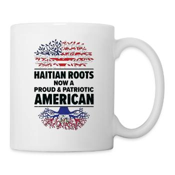 Born Haitian Haiti American USA Citizenship - Mug - white - Right