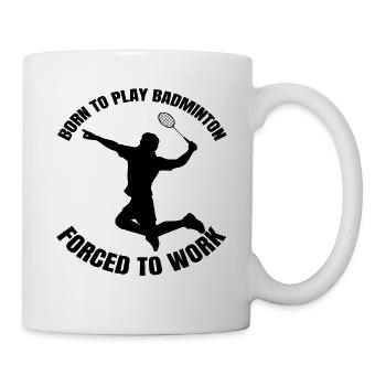 Badminton badminton fan badminton team - Mug - white - Right