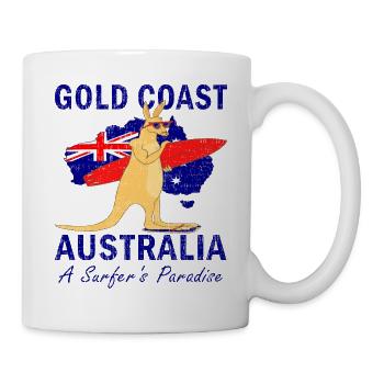 Gold Coast Australia A Surfer's Paradise - Mug - white - Right