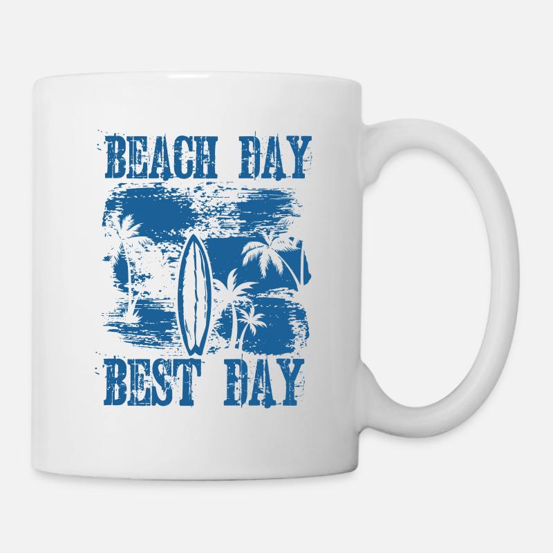 BEACH DAY BEST DAY - Mug - white