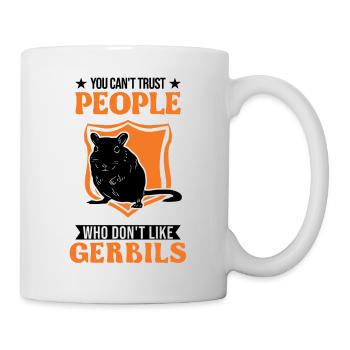 Gerbille Cadeau Rat de course mongol Gerbille - Mug blanc - blanc - Droite