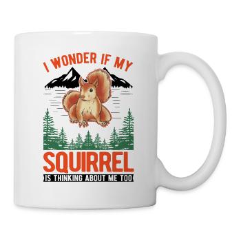 Écureuil Cadeau Écureuil Gris - Mug blanc - blanc - Droite