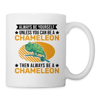 Alawys sois toi-même Chaméléon Chamäleon - Mug blanc - blanc - Droite