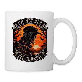 I m not old I m classic Motorrad biker - Tasse - Weiß - Rechts