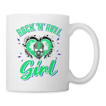 Rock 'n' Roll Girl Music, Dancing, Concert, - Mug - white - Right