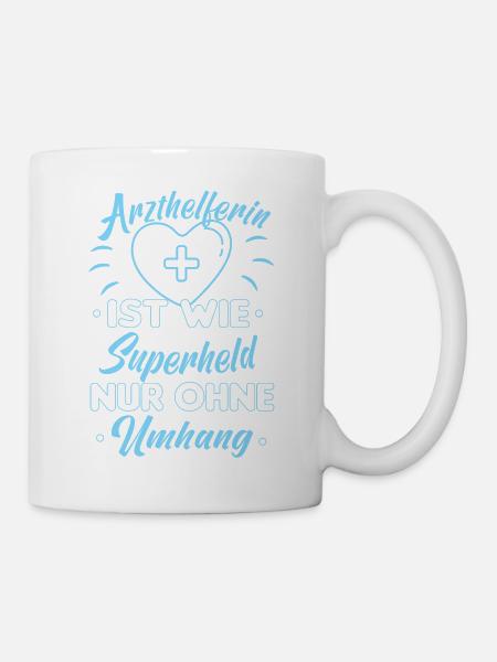 Arzthelferin MFA Krankenschwester Pflegekraft crna - Tasse - Weiß