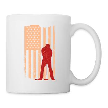 Croquet Player Usa Flag Croquet - Mug - white - Right