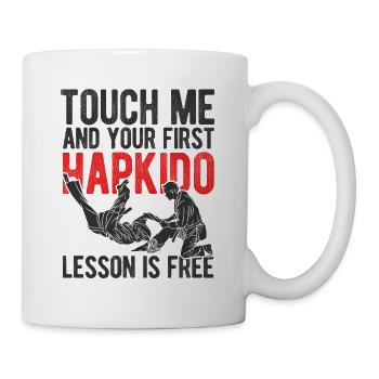 Koreanischer Kampfsport Hapkido - Tasse - Weiß - Rechts