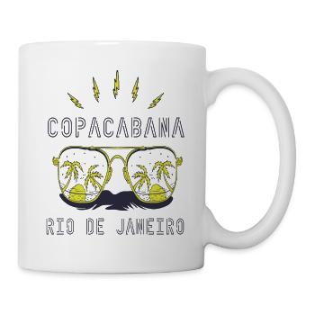Sunglasses Copacabana Surfing Holiday Sea Beach - Mug - white - Right