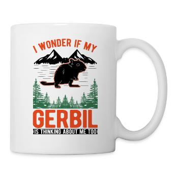 Gerbille Cadeau Rat de course mongol Gerbille - Mug blanc - blanc - Droite
