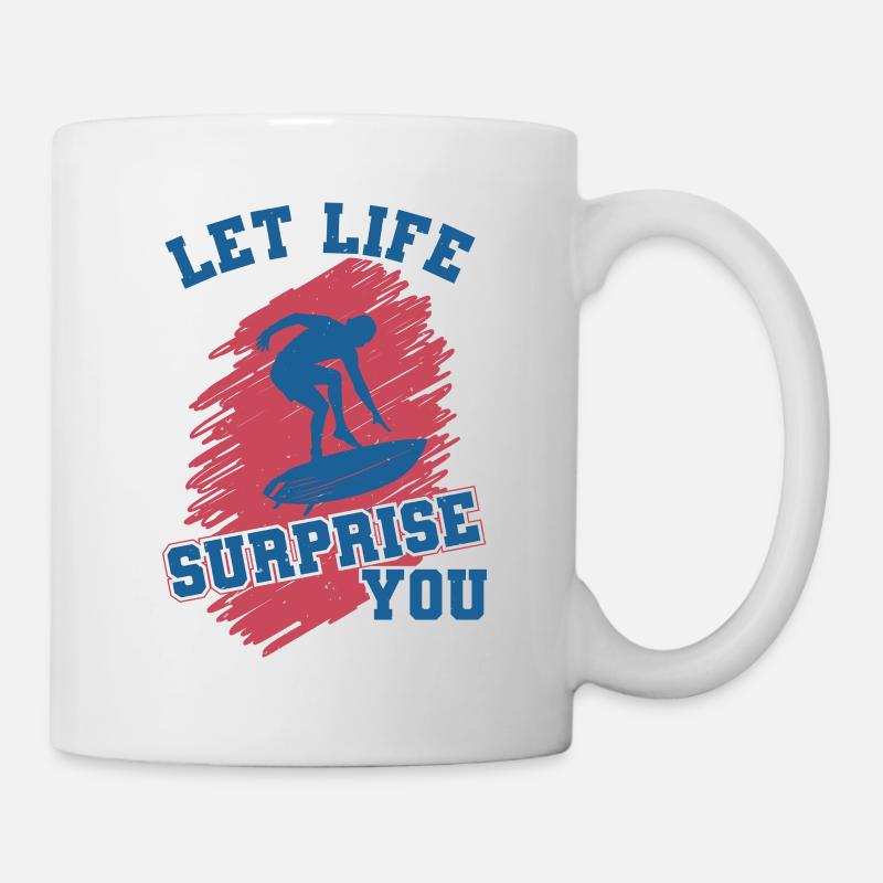 LAISSEZ LA VIE VOUS SURPRENDRE - Mug blanc - blanc