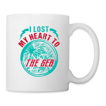 ICH HABE MEIN HERZ AN DAS MEER VERLOREN - Tasse - Weiß - Rechts