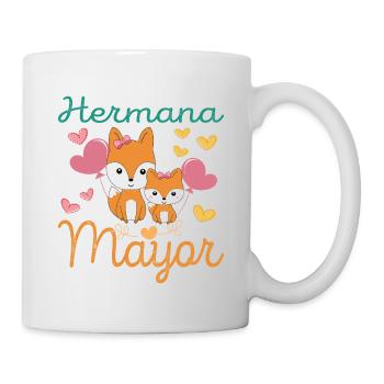 Futura Hermana Mayor Niñas Dulce Zorros - Tasse - Weiß - Rechts