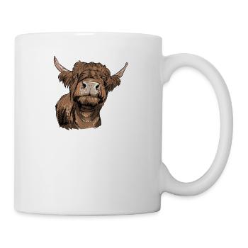 Galloway Rind I Schottland Rinderzucht für - Tasse - Weiß - Rechts