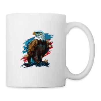 Building the Nation American Bald Eagle America - Tasse - Weiß - Rechts