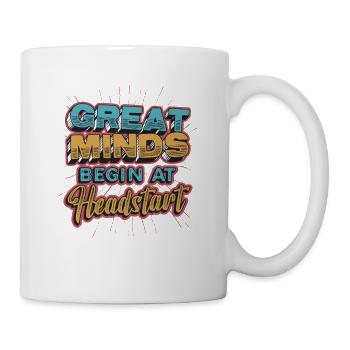 Great minds start at Headstart, ABCD Teacher - Mug - white - Right