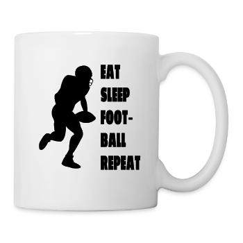 Footballspieler Footballtrainer American Football - Tasse - Weiß - Rechts