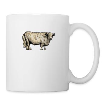 Galloway Rind I Schottland Rinderzucht für - Tasse - Weiß - Rechts