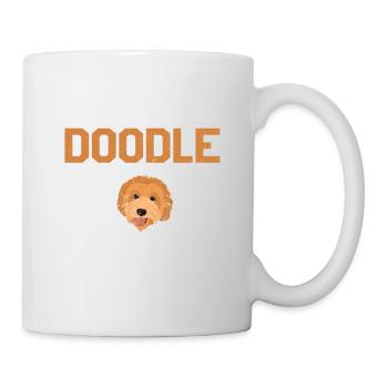 Goldendoodle Dog Owner Fête des pères Papa Golden - Mug blanc - blanc - Droite